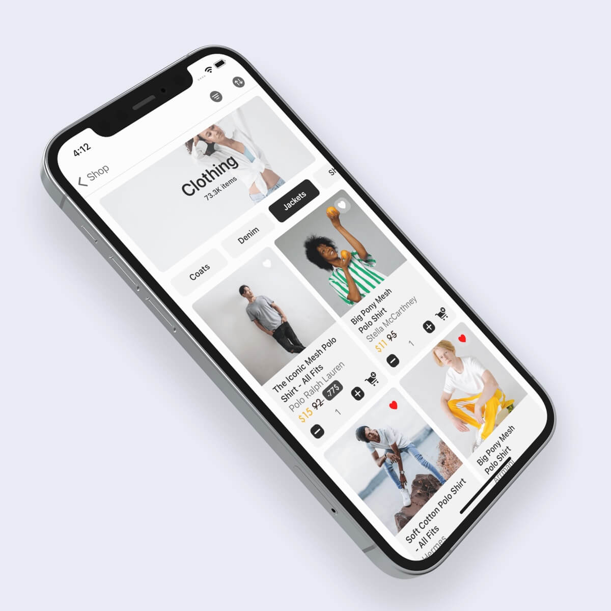 e-commerce design for ios