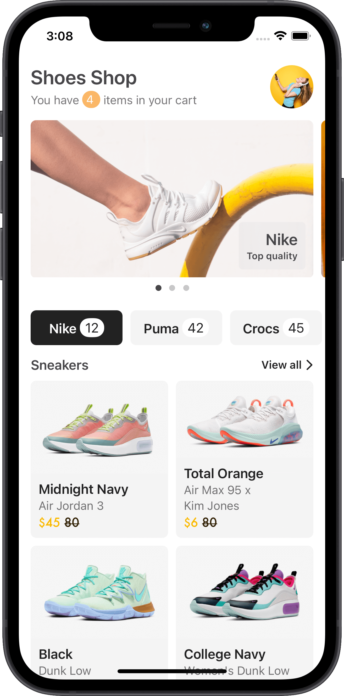e-commerce, home, sneakers, products, nike