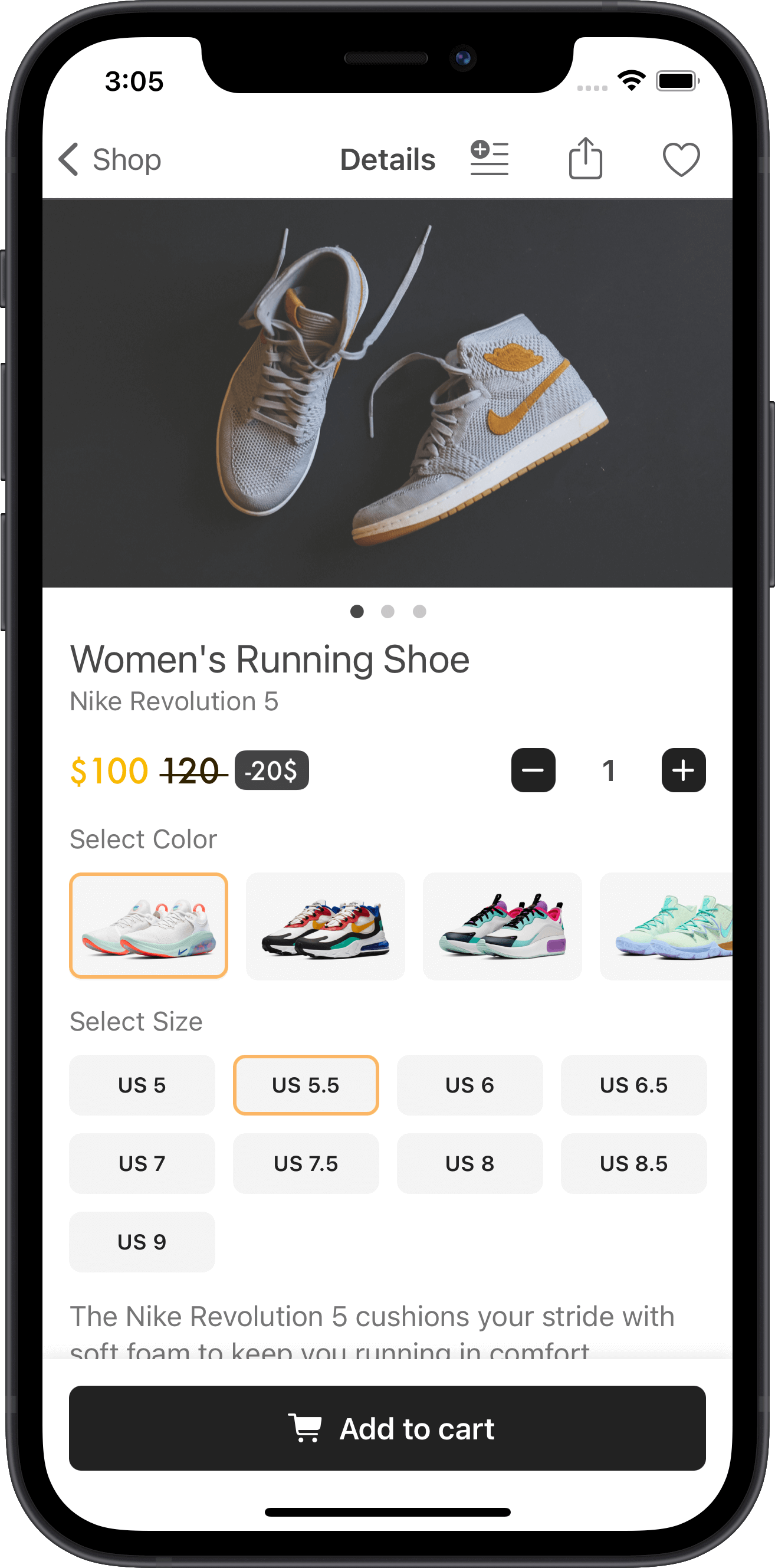 e-commerce, women, running shoes